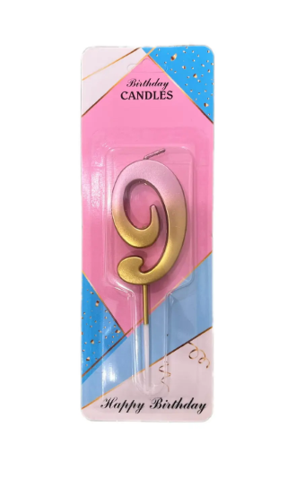 Свеча "Цифра 9" градиент, Магистр/MAG-гр221316-9 (50)