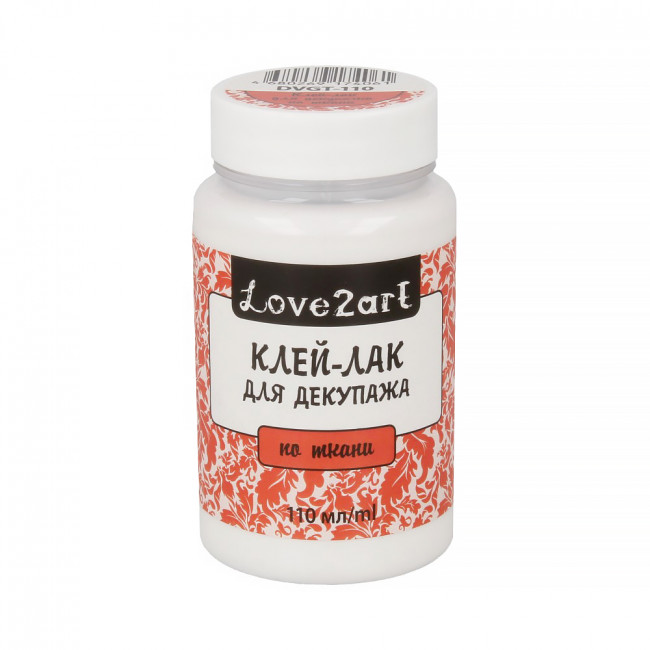 Клей-лак для декупажа 110 мл по ткани, Love2art/DVGT-110 Клей-лак для декупажа 110 мл по ткани, Love2art/DVGT-110