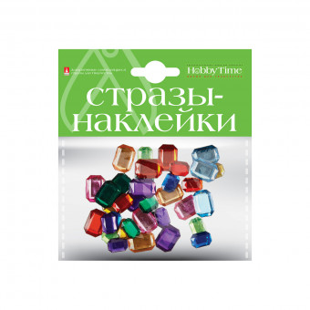 Стразы- наклейки "Кристаллы прямоугольные", №9, BV/2-094/09