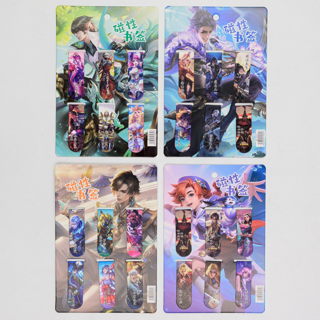 Закладка д/книг магнитная "Анимэ", 6шт, MAYLOTT/7128 (12)