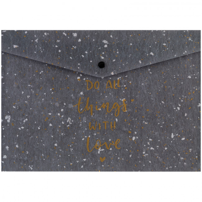 Папка на кнопке, А5+, Shade Gray, AXENT