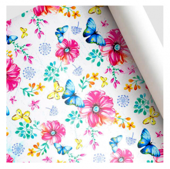 Бумага подарочная 100см х 68,5см, "Мальва" (50)