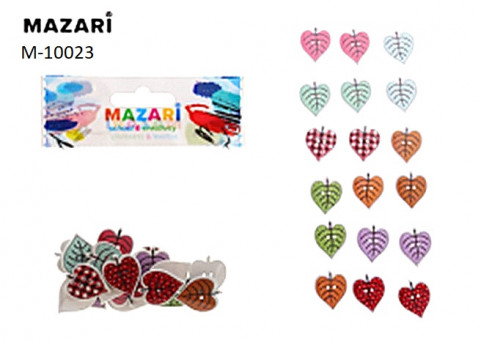 Пуговицы декоративные FOLIAGE, ассорти 18 дизайнов, Mazari (24)