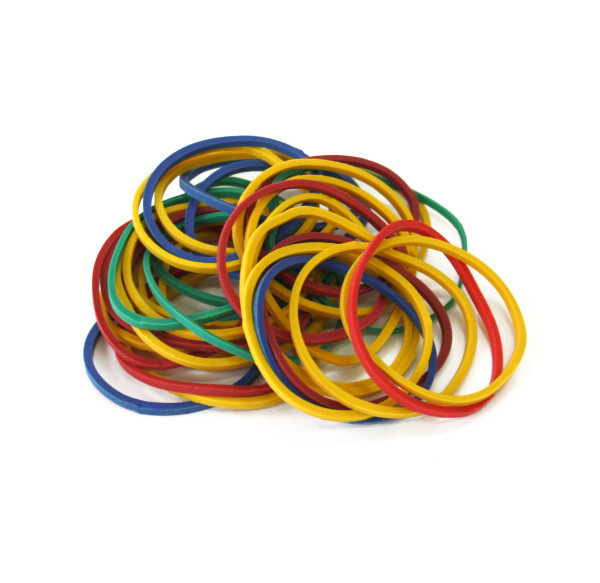 Резинка для банкнот цветная 50гр d-30mm