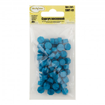 Сургуч 20г восковой. синий перламутр. Mr.Painter/SWT-01 05