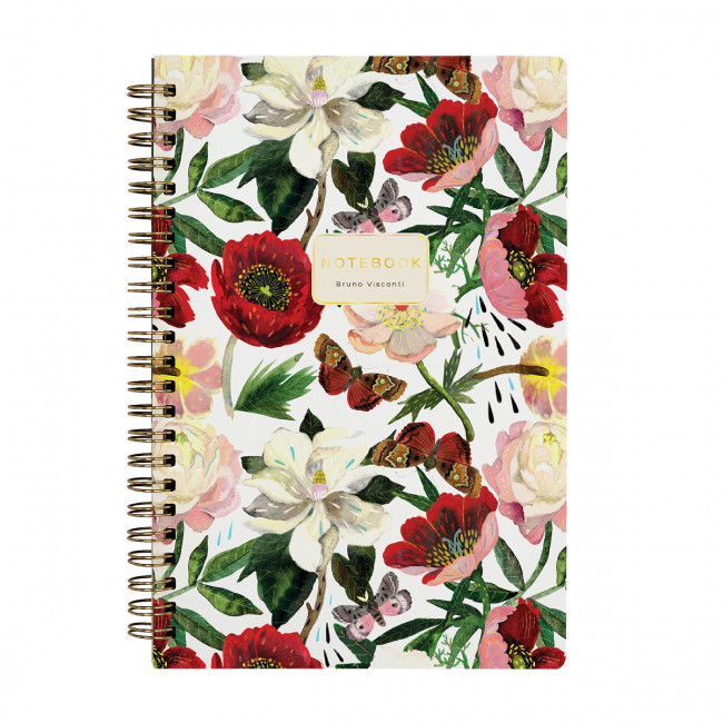 Тетрадь 60 клетка "Пионы", на гребне, BV/7-60-201/03 (40)