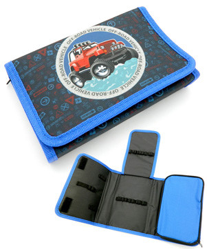 Пенал  раскладной  BW-234 "Спорткар" 1 отделение, дополнительная створка и карман на молнии (2/12/144)