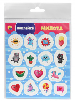 Наклейки "Милота". Формат: 130x185x1мм 1стр, Проф-Пресс Наклейки "Милота". Формат: 130x185x1мм 1стр, Проф-Пресс