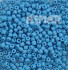 Бисер "ASMAR" размер №6, вес: 450 г, голубой глянцевый, непрозрачный