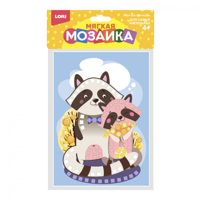 Мягкая мозаика. Малый набор "Енотики" LORI/Кэ-018 (25) Мягкая мозаика. Малый набор "Енотики" LORI/Кэ-018 (25)