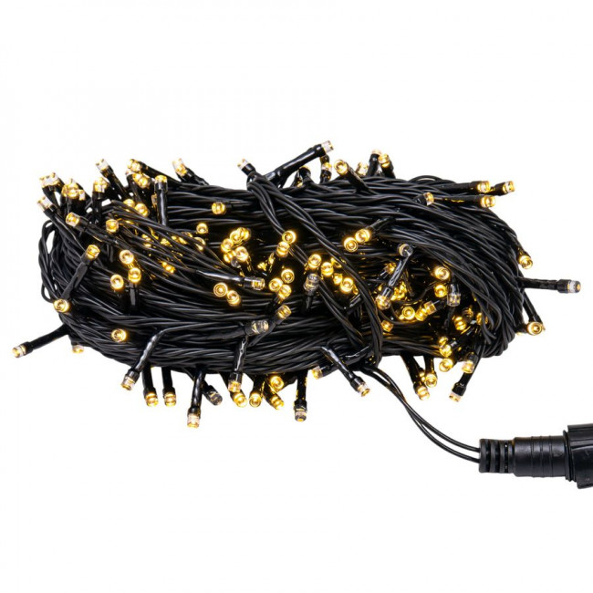 Электрическая гирлянда 200 лампочек 20м, светодиодная, теплый белый свет с мерцанием, Микрос/ч56430 Электрическая гирлянда 200 лампочек 20м, светодиодная, теплый белый свет с мерцанием, Микрос/ч56430
