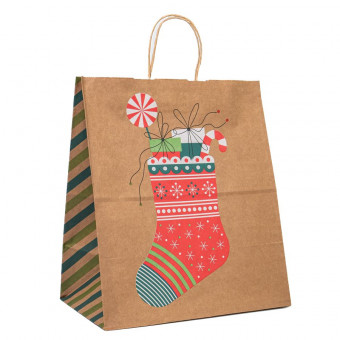 Пакет крафт 32х37х20см "Сладости", Микрос/0-1100