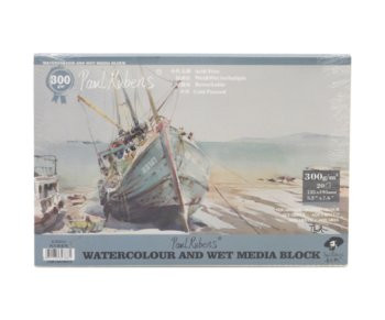 Скетчбук А5 20л. E30032/"Лодка" Paul Rubens Акварельная бумага, среднезернистая, 300гр/м, 135х195мм, склейка по 4 сторонам (1/80)