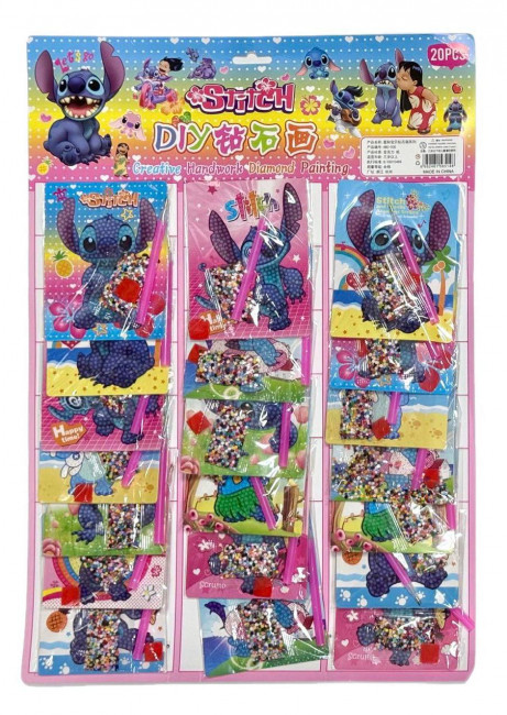 Алмазная мозаика 10смх13см "Stitch", Магистр/ABC-005 (20)