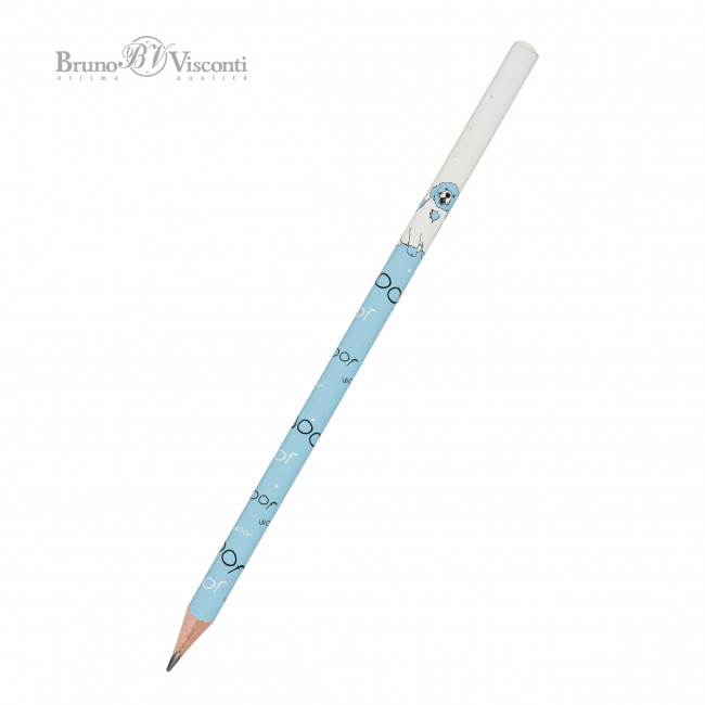 КАРАНДАШ ЧЕРНОГРАФИТОВЫЙ "HappyGraphix" ВЕСЕЛАЯ СОБАЧКА НВ 21-0030/32