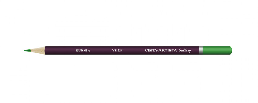 Карандаш цветной художественный заточенный 615 зеленый темный, Gallery VISTA-ARTISTA/VGCP 615 (6)