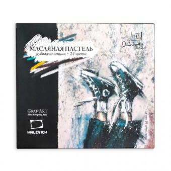 Пастель масляная 24 цветов, профессиональная, Малевичъ/810017 Пастель масляная 24 цветов, профессиональная, Малевичъ/810017