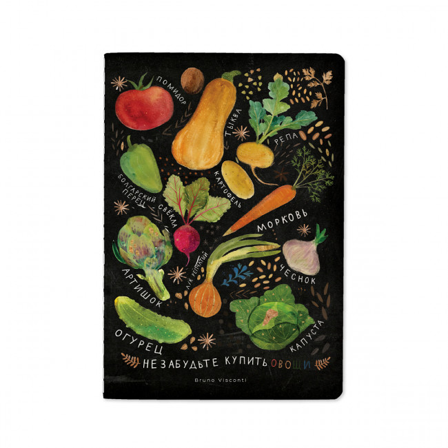 Тетрадь 40 клетка "Vegan" сшивка, BV/7-40-001/127 (24)