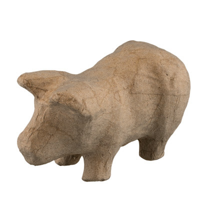 Заготовка 10 х 5 х 6см "Поросенок" из папье-маше, для декорирования, Love2art/PAM-098