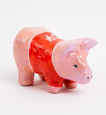 Заготовка 10 х 5 х 6см "Поросенок" из папье-маше, для декорирования, Love2art/PAM-098