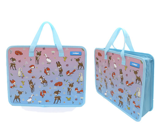 Папка для творчества А4 с ткан. ручками CT-76306 "Лесные друзья" пластиковая, молния сверху, голубая с рисунком (1/240) Папка для творчества А4 с ткан. ручками CT-76306 "Лесные друзья" пластиковая, молния сверху, голубая с рисунком (1/240)