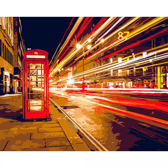 Набор для творчества "Рисование по номерам". D003 Ночной Лондон Набор для творчества "Рисование по номерам". D003 Ночной Лондон