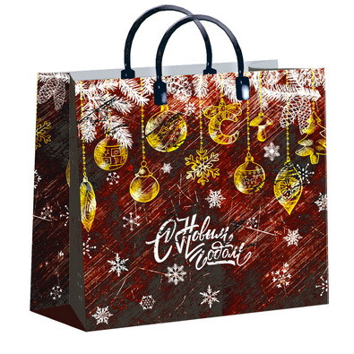 Пакет подарочный (мягкий пластик) 30*30 "Бархат"