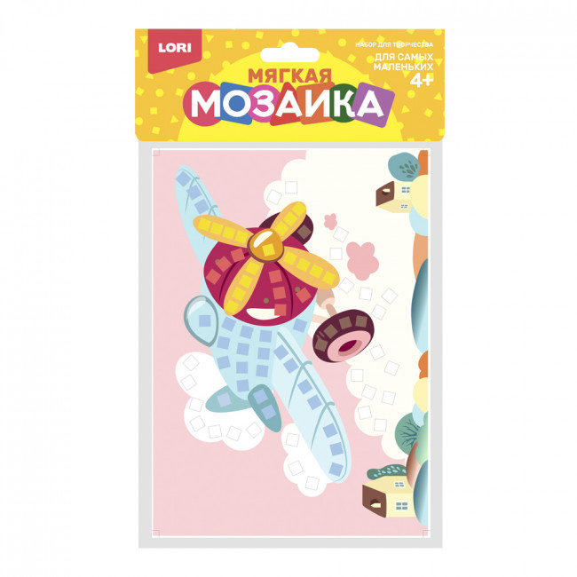 Мягкая мозаика. Малый набор "Самолётик" LORI/Кэ-020 (25)