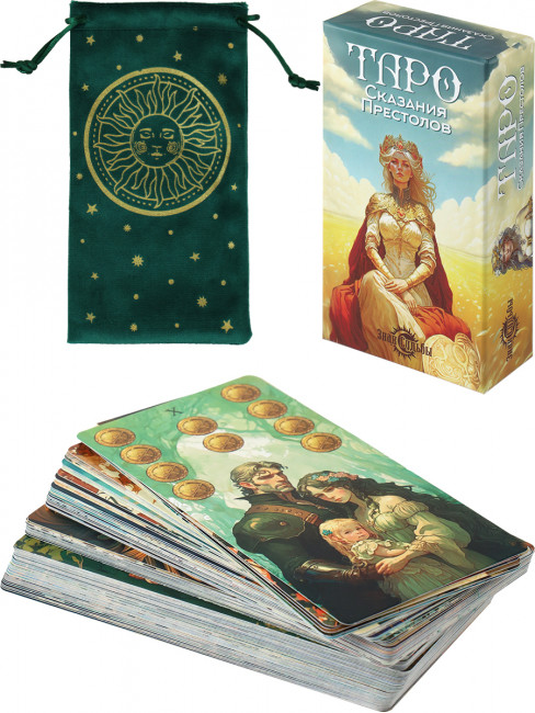 Карты гадальные ТАРО Арт Нуво "Сказания престолов" 78 шт, , MILAND/ГК-4421
