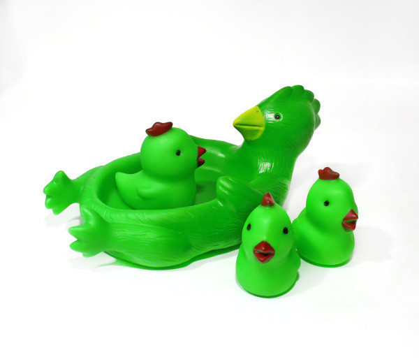 Игрушка резиновая для купания"Курочка с цыплятами", Asmar