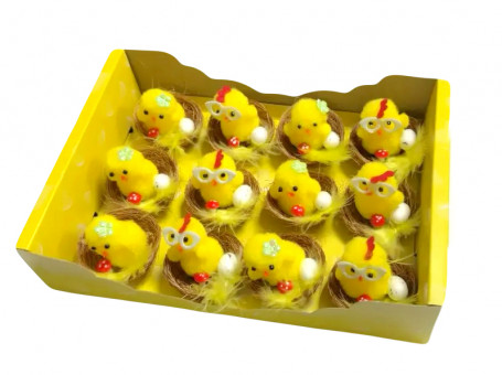 Пасхальное декоративное украшение "Цыплёнок в гнезде" Магистр MAGP-FH230134 (12) Пасхальное декоративное украшение "Цыплёнок в гнезде" Магистр MAGP-FH230134 (12)