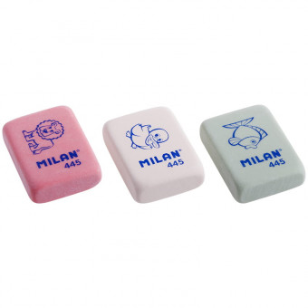 Ластик Milan "445", прямоугольный, синтетический каучук, 31*23*7мм (45) Ластик Milan "445", прямоугольный, синтетический каучук, 31*23*7мм (45)