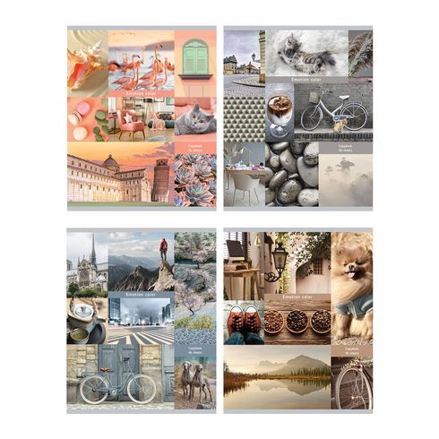 Тетрадь общая А5 скоба 96л. одна линия "Emotion color" (ассорти) (4/32)