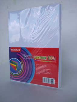 БУМАГА ЦВЕТНАЯ  100Л. "ASMAR" ПЛОТНОСТЬ БУМАГИ 80ГР ФИОЛЕТОВАЯ