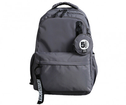 Рюкзак  S275/Серый 50*30*18см, полиэстер, 2 отделения, 4 наружных кармана, 1 внутренний, с монетницей, в зип-пакете (1/50)