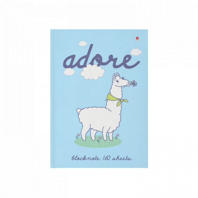 Блокнот А5 160л клетка "Давай, лама, давай!", твёрдая обложка, BV/3-160-074/16