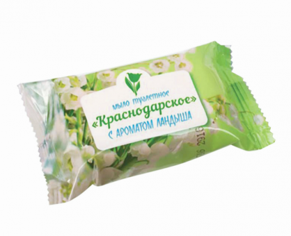 Мыло туалетное 75 г, Краснодарское, (Меридиан), "Ландыш"