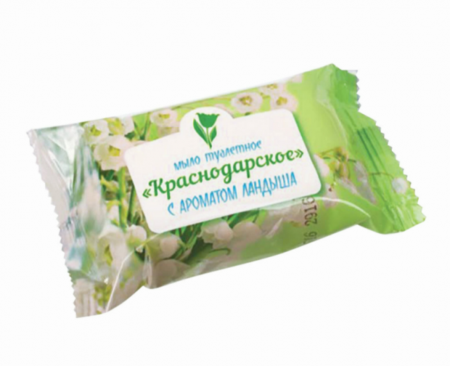 Мыло туалетное 75 г, Краснодарское, (Меридиан), "Ландыш"