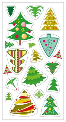 Набор оформительских наклеек 80х152мм "НГ" 080.767