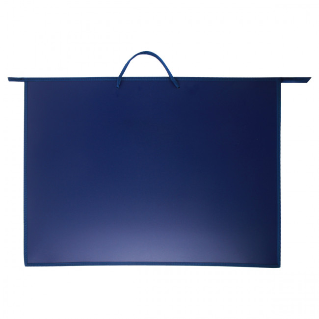 Папка А2 для художника, пластик, на молнии сверху, 1отд,, синяя, Оникс/ПР 2 6480