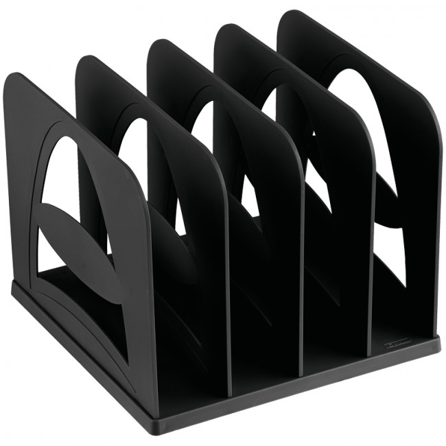 Лоток-сортер вертикальный, сборный, 4 отделения, черный, СТАММ/СО02 (2)