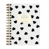 Тетрадь А6 60л клетка "Black&White. Сердечки", на гребне, BV/7-60-005/03 (40)