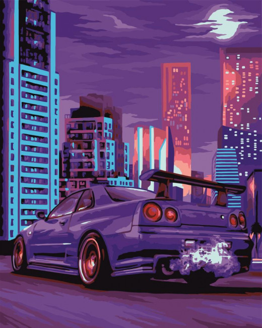 Набор для творчества "Рисование по номерам". E012 Рёв мотора 40*50