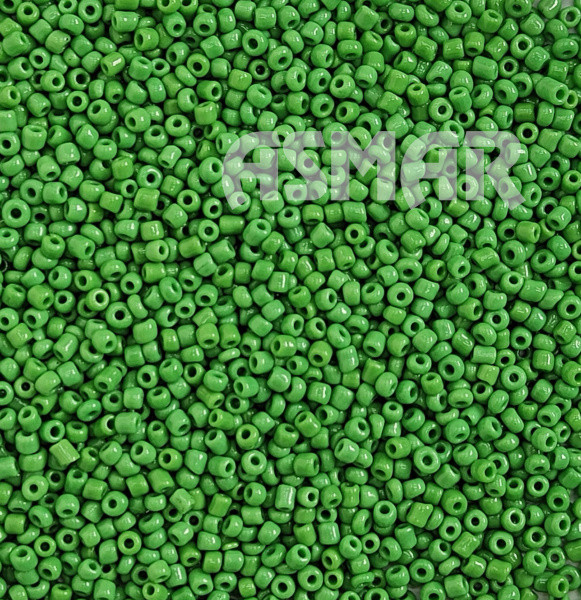 Бисер "ASMAR" размер №12, вес: 450 г, зелёный глянцевый, непрозрачный Бисер "ASMAR" размер №12, вес: 450 г, зелёный глянцевый, непрозрачный