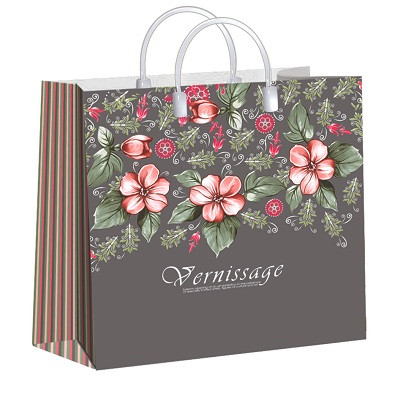 Пакет подарочный (мягкий пластик) 30*30 "Вернисаж"