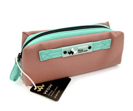 Пенал   CM-31 "Контрастный" прямоугольный, полиэстер, цвета ассорти, в упаковке ПВХ WPC035 (1/12/72)