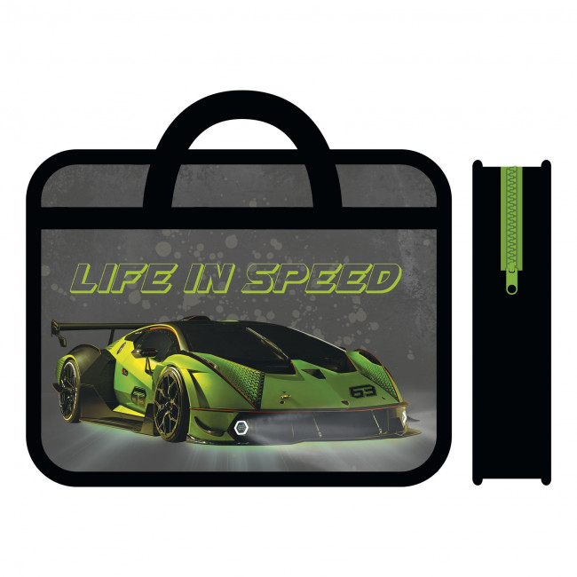 Папка детская А4 пластиковая, с ручками, 330/260/75 "Life in speed" 2023г, Пчёлка/ПМ-А4-25 (30) Папка детская А4 пластиковая, с ручками, 330/260/75 "Life in speed" 2023г, Пчёлка/ПМ-А4-25 (30)