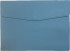 Папка -конверт А4 на кнопке WENZER OFFiCE, голубая, эко кожа
