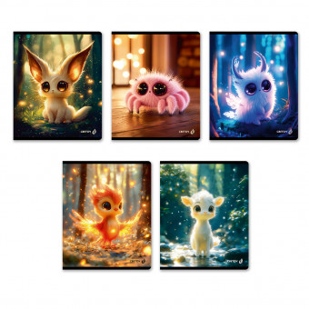 Тетрадь 48 клетка "Монстрики", скрепка, Светоч/Т195_01493 (10/60)