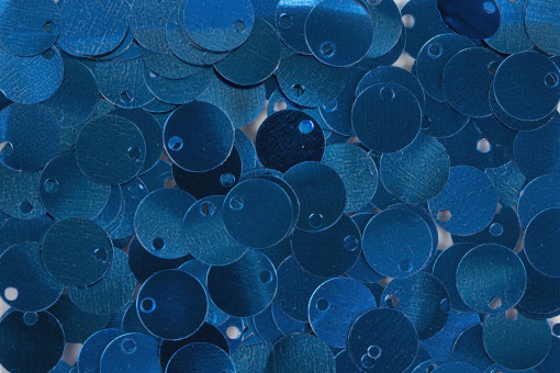 Пайетки 8мм 10г россыпью, синий. Zlatka/ZF-11 №07